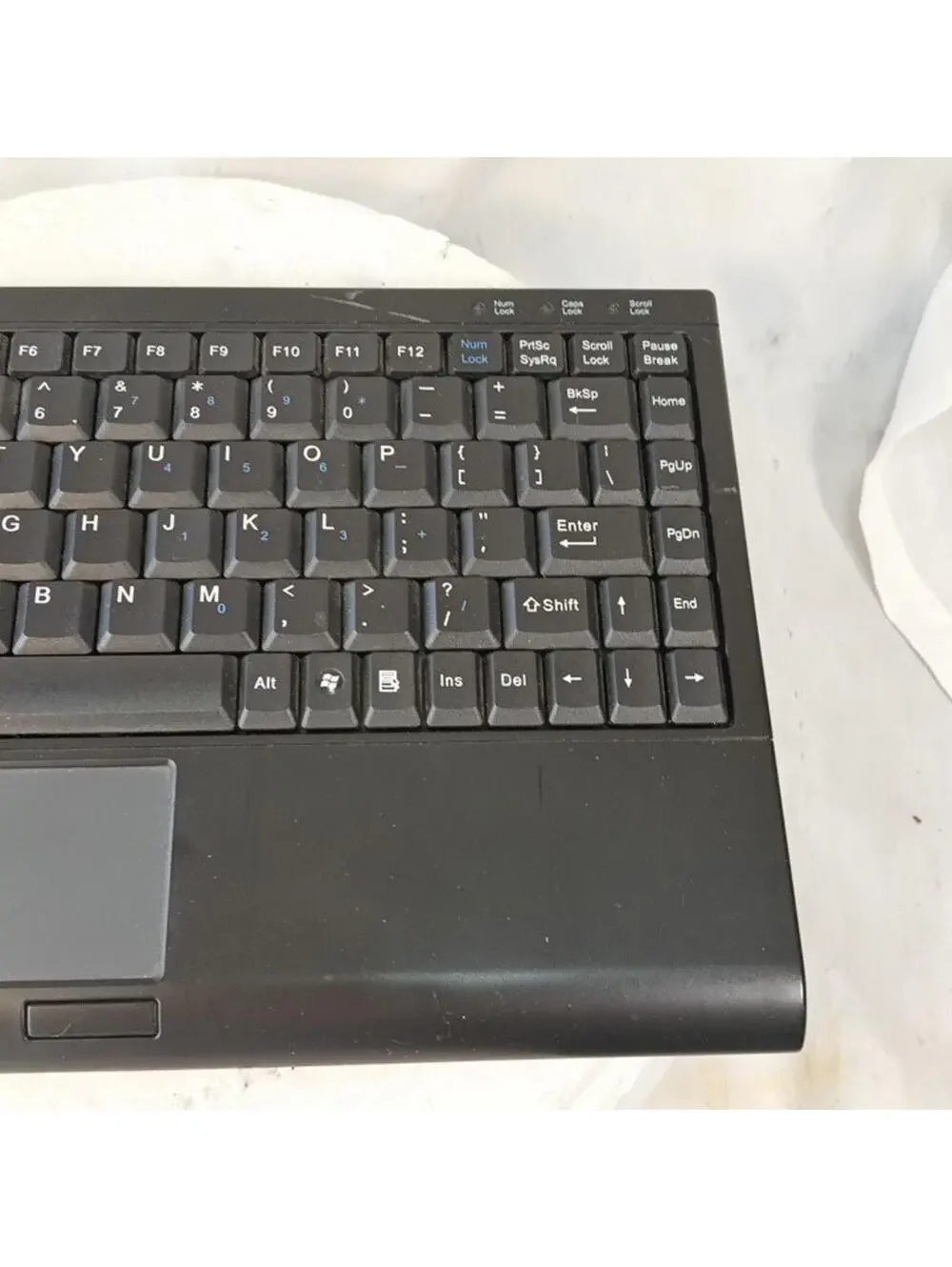 Solidtek ASK-3410U SuperMini USB Wired Keyboard with Touchpad Compact Black PC